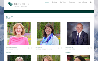 Keystone staff page