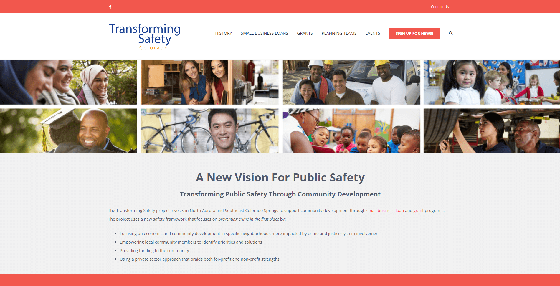 Transforming Safety Homepage