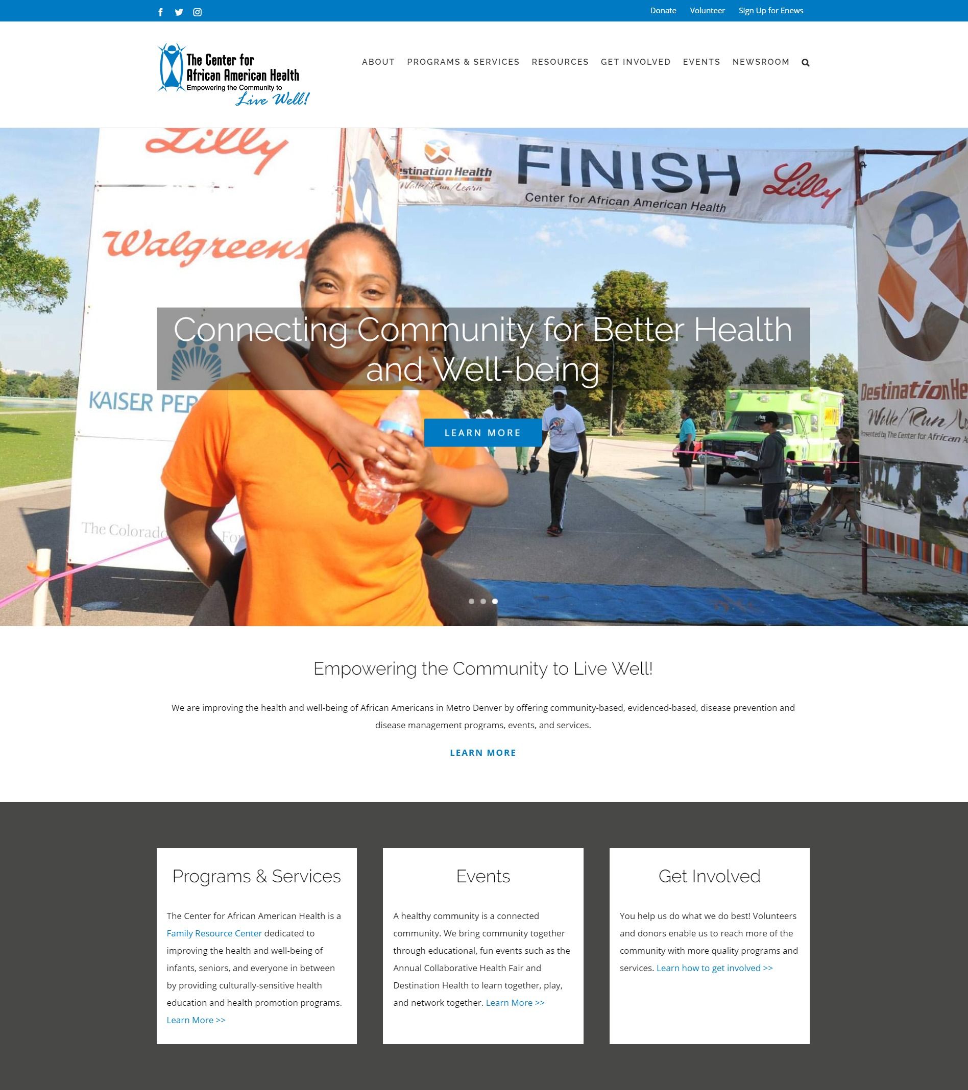 The Center for African American Health Homepage